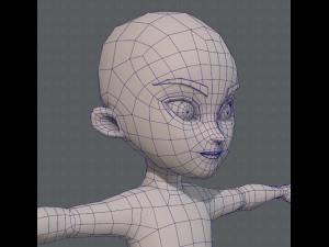 base mesh boy character v04 3D Model