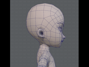 base mesh boy character v04 3D Model