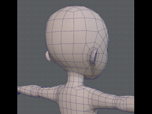 base mesh boy character v04 3D Model