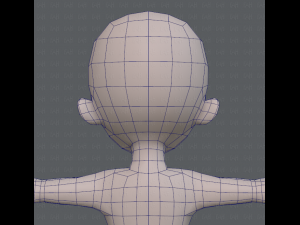 base mesh boy character v04 3D Model