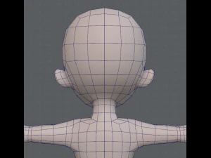 base mesh boy character v04 3D Model