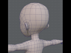 base mesh boy character v04 3D Model