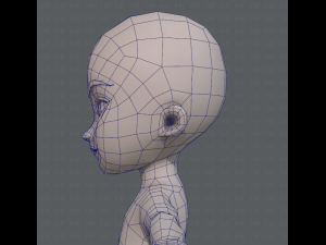 base mesh boy character v04 3D Model