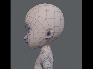 base mesh boy character v04 3D Model