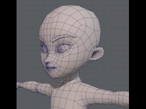 base mesh boy character v04 3D Model