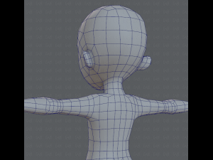 base mesh boy character v04 3D Model