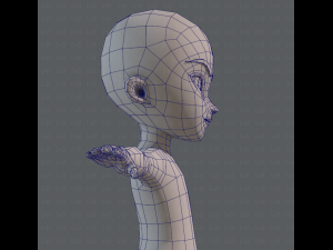 base mesh boy character v04 3D Model
