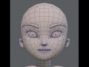 base mesh boy character v04 3D Model
