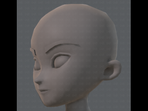 base mesh boy character v04 3D Model