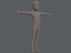 base mesh man character v03 3D Модель