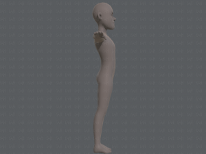 base mesh man character v03 3D Модель
