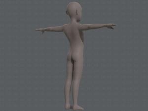 base mesh man character v03 3D Модель