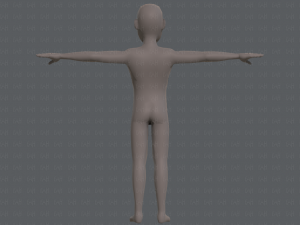 base mesh man character v03 3D Модель