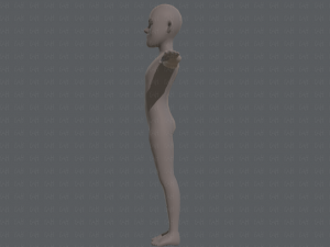 base mesh man character v03 3D Модель
