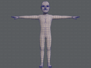 base mesh man character v03 3D Модель