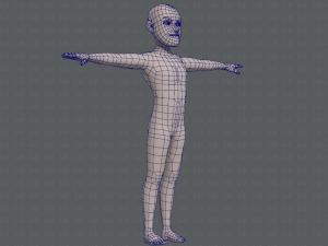 base mesh man character v03 3D Модель