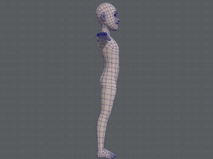 base mesh man character v03 3D Модель