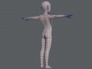base mesh man character v03 3D Модель