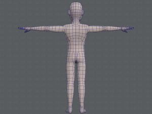 base mesh man character v03 3D Модель