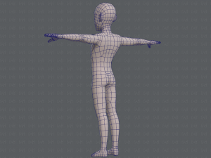 base mesh man character v03 3D Модель