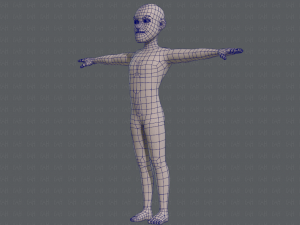 base mesh man character v03 3D Модель