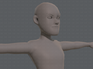 base mesh man character v03 3D Модель