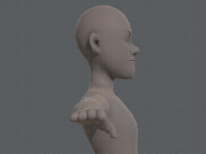 base mesh man character v03 3D Модель