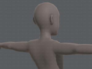 base mesh man character v03 3D Модель