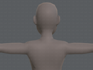 base mesh man character v03 3D Модель