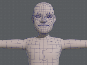 base mesh man character v03 3D Модель