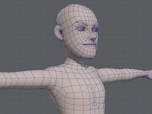 base mesh man character v03 3D Модель
