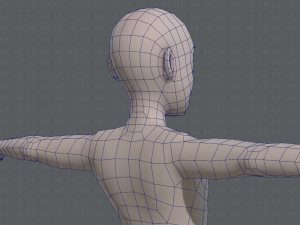base mesh man character v03 3D Модель