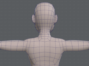 base mesh man character v03 3D Модель