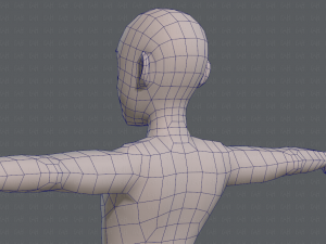 base mesh man character v03 3D Модель