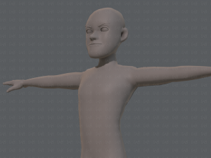 base mesh man character v03 3D Модель