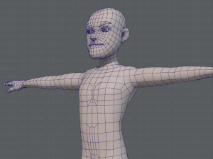 base mesh man character v03 3D Модель