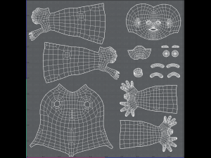 base mesh man character v03 3D Модель