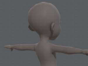 base mesh girl characterv02 3D Model