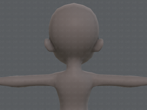 base mesh girl characterv02 3D Model