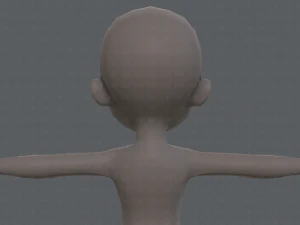base mesh girl characterv02 3D Model