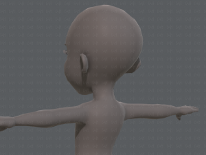 base mesh girl characterv02 3D Model