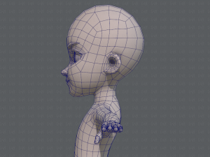 base mesh girl characterv02 3D Model