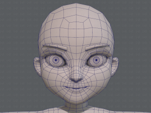 base mesh girl characterv02 3D Model