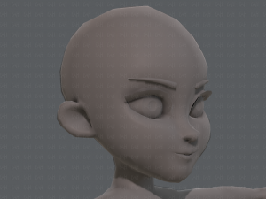 base mesh girl characterv02 3D Model