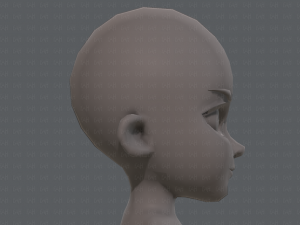 base mesh girl characterv02 3D Model