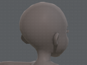 base mesh girl characterv02 3D Model