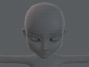 base mesh girl characterv02 3D Model