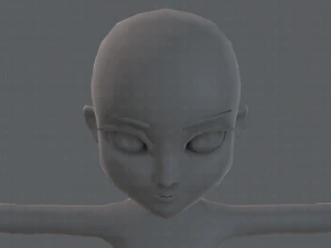 base mesh girl characterv02 3D Model