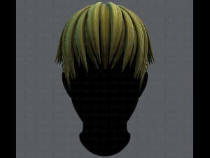 3d hair style for man v04 3D Модель