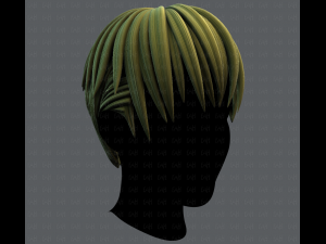 3d hair style for man v04 3D Модель